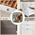 thumbnail image 6 of 4 Pcs Cabinet Handle Drawer Pulls Squirrel Knobs with Screws Square Furniture Office Cabinet Knob Decoration, 6 of 7