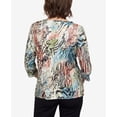 thumbnail image 5 of Alfred Dunner Womens Abstract Tiger Stripe Top, 5 of 6