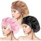 thumbnail image 1 of 3 Pcs Silk Bonnet, Satin Hair Bonnet for Sleeping with Wide Elastic Band Satin Sleep Cap for Women Girls, 1 of 5