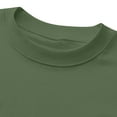 thumbnail image 6 of ZCFZJW Mens Long Sleeve Crewneck Sweatshirts Loose Lightweight Casual Solid Color Pullover Tops Trendy Fall Oversized Baggy Shirts Green XXXL, 6 of 8