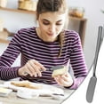 thumbnail image 3 of 304 Stainless Steel Knife Set, Western Knife and Cream Decorating Knife, Set of 4 Cheese Spreaders for Spreading Cheese, Jelly, and Dips, Dishwasher Safe, 3 of 5