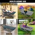 thumbnail image 3 of MOPHOTO Folding Camping Cots for Adults 880lbs, 28" Wide Sturdy Portable Sleeping Bed, Folding Cot with Mattress&4D Pillow, 3 of 14