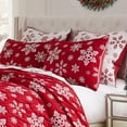 thumbnail image 4 of Greenland Home Fashions Novelty Holiday Snowflakes Matelassé Pillow Sham, Standard, 4 of 7