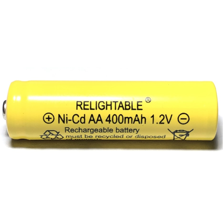 400mAh AA NiCd 1.2v Rechargeable Batteries Garden Solar Ni-Cd Light LED F (Pack of (Best Nicd Rechargeable Batteries)