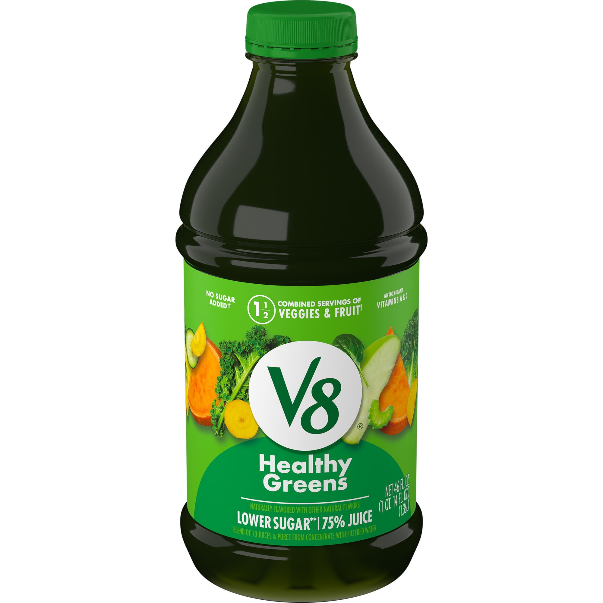 V8 Blends Healthy Greens Juice, 46 FL OZ Bottle