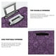 thumbnail image 3 of Balery Retro Florals Purple Funda de equipaje, fundas para maletas, elástica, lavable, protector de maletas, compatible con maletas de 18 a 32 pulgadas-Large, 3 of 7