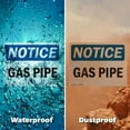 thumbnail image 6 of (2 Pack) Gas Pipe OSHA Notice Sign 18 Inch X 12 Inch Indoor / Outdoor Rust-Free Aluminum Metal Signs for Workplace, Workshop, and Construction Site, Made in the USA, 6 of 8
