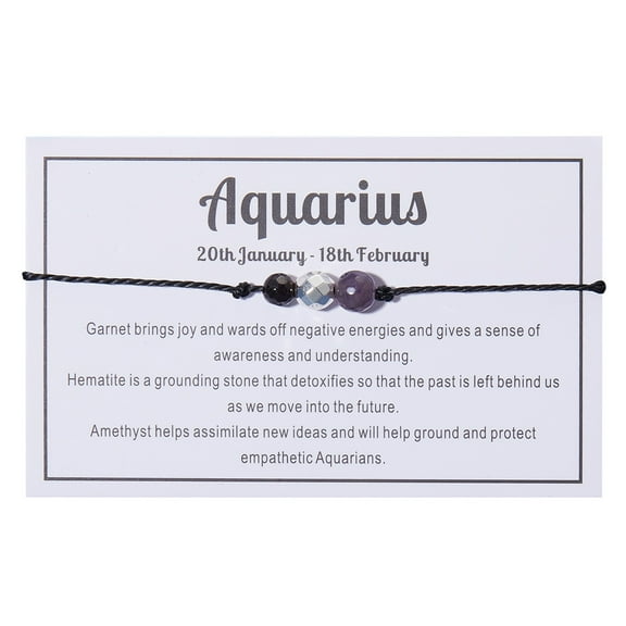 Daolelai Zodiac Faceted Stone Beaded Bracelet