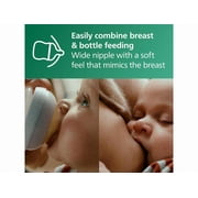 Philips AVENT Glass Natural Baby Bottle with Natural Response Nipple, Clear, 4oz, 4pk