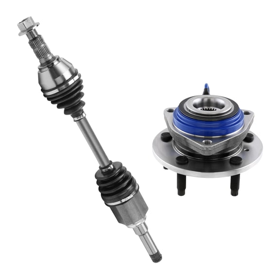 AutoShack Front Left CV Axle Shaft Wheel Hub Bearing Assembly Replacement for 2010 Buick Allure FWD Driver Side 5-Lug 5 HUB010200285