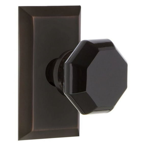 Nostalgic Warehouse Stuwab_Sd_Nk Studio Solid Brass Rose Single Dummy Door Knob - Bronze
