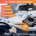 thumbnail image 2 of Car Heater Portable 12V 200W Car Heaters for Vehicle,2-in-1 Heating & Cooling Fan,Plug in Car Heater for Cigarette Lighter,360° Rotatable Defogger for Car Windshield for Car,RV,SUV, 2 of 8