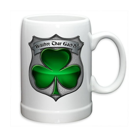Erazor Bits Police Irish Brotherhood 20oz Stoneware Coffee, Beverage Mug