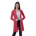 thumbnail image 1 of Moomaya Womens Full Sleeves Shrug Open Front Long Lightweight Casual Cardigan, 1 of 7