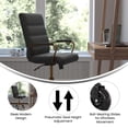 thumbnail image 3 of Mid-Back Black Executive Swivel Office Chair with Gold Frame, Arms,, 3 of 4