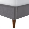 thumbnail image 5 of Arched Upholstered King Platform Bed in Gray Velvet, 5 of 6