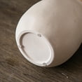 thumbnail image 6 of Off-White Ceramic Vase with 2 Handles, Sandstone Texture for Modern Farmhouse Decor, Rustic Pottery, Decorative Flower Vase, Clay Small Vase, Centerpiece for Dining Table - 7 Inch Tall, 6 of 17