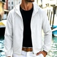 thumbnail image 2 of Danhjin Men's Sun Protection Jackets Hooded Long Sleeve Outerwear Fishing Hiking Lightweight Full Zipper Jackets, 2 of 8