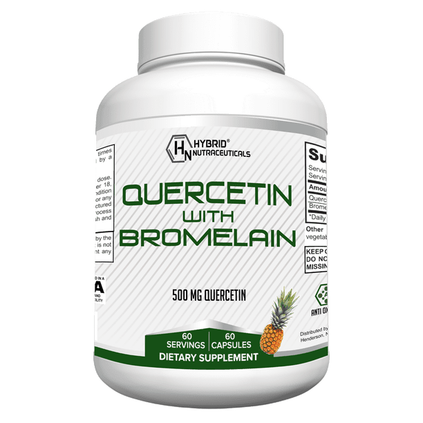 Hybrid Nutraceuticals Quercetin 500mg with Bromelain Advanced