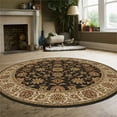 thumbnail image 2 of Radici Usa Como Area Rug 1592 Brown Italian Bordered 8' x 8' Round, 2 of 2