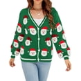 thumbnail image 1 of LUBOT New Ugly Christmas Cardigan Sweaters for Women, 1 of 6
