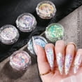 thumbnail image 2 of UDIYO 1 Box Nail Decorations Vibrant Color Shiny Surface Plastic Luxury Nail Art Paillettes Sequins Flakes Ornament Nail Supplies, 2 of 7