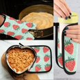 thumbnail image 5 of Yayeee Oven Mitts and Pot Holder Set of 4 Heat Resistant Kitchen Gloves Baking Hot Pad, Red Strawberry, 5 of 5