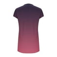 thumbnail image 5 of LOVZFMLL Summer Dresses for Women Casual Loose T-Shirt Shift Dress V Neck Cap Short Sleeve Solid Basic Daily Outfits Hot Pink L, 5 of 5