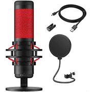 Latest Quadcast USB Condenser Microphone Bundled with GalliumPi Popfilter Accessories