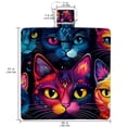 thumbnail image 2 of Cat Canvas Beach Blanket Picnic Mat - Waterproof Outdoor Mat for Beach, Camping, and Picnics with Large Size and Portable Design, 2 of 6
