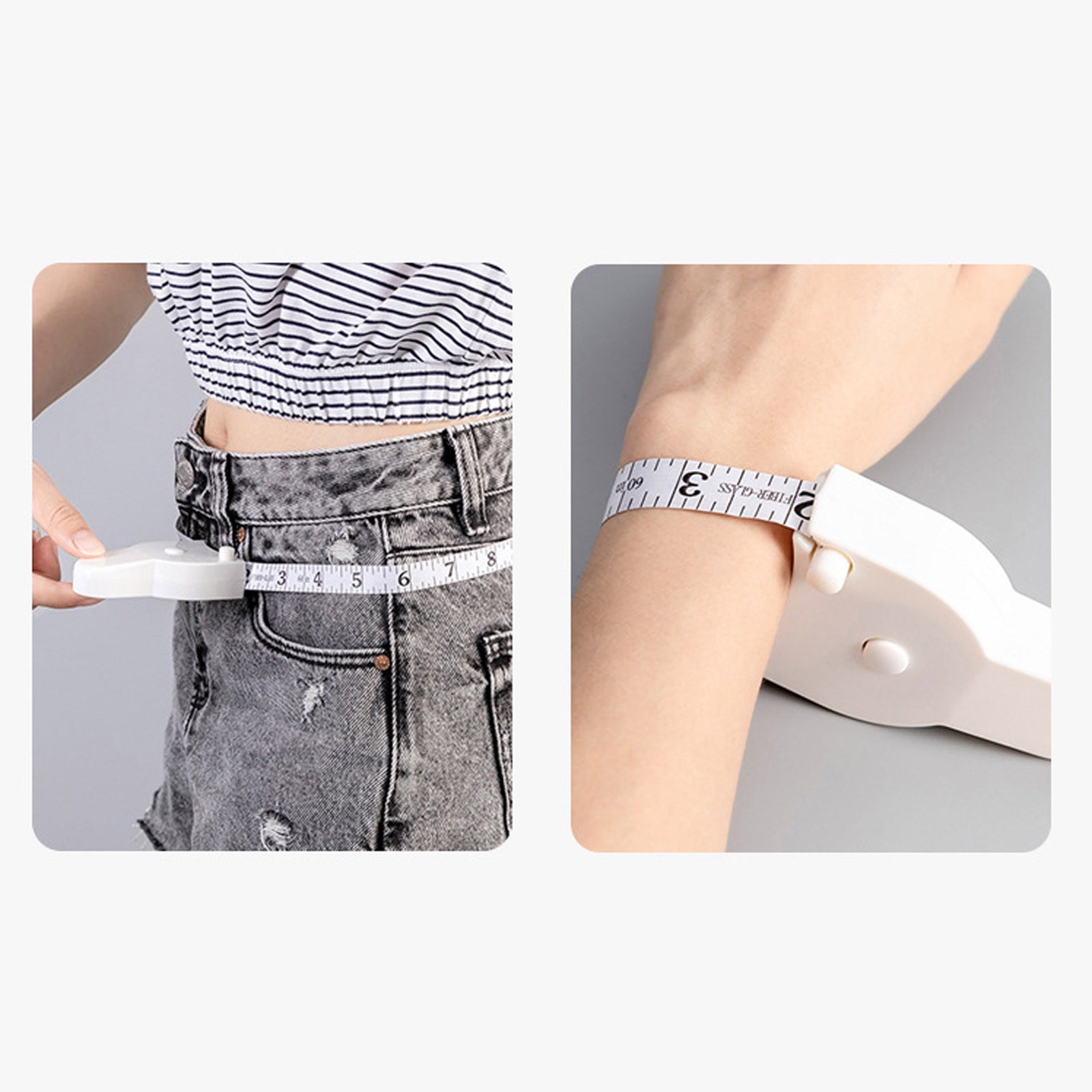Tape Measure Automatic For Home And Fitness, 10 Pack Retractable Measuring Tape for Body Measurements with Locking Mechanism and Push Button, Automatic Body Tape Measure for Fitness & Tailoring