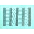 thumbnail image 1 of Ahgly Company Indoor Rectangle Solid Light Blue Modern Area Rugs, 7' x 9', 1 of 4