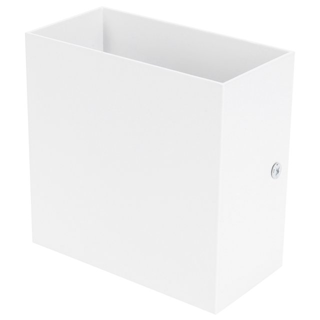 Up Down Wall Light, Square Appearance Design High Strength Protection Wall Lamp High Conversion Rate For Exhibition Halls Bars For Rooms Stairs Corridors White Shell-Warm Light