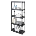 thumbnail image 5 of Gracious Living 5 Shelf Adjustable Ventilated Medium Duty Shelving Unit 14 x 32 x 72", Black (2 Pack), 5 of 9