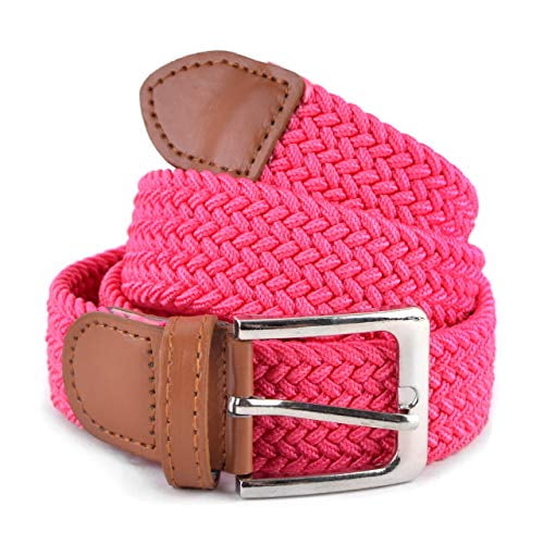 Stretch Braided Woven Belts without Holes, Elastic Casual Belts for Men
