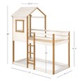 thumbnail image 4 of P'kolino Twin over Twin Tree House Low Bunk Bed - White/Natural, 4 of 6