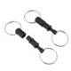 thumbnail image 1 of Llavero de liberación rápida Sunnimix 2 piezas con 2 anillos negro, 1 of 4
