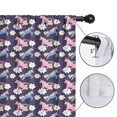 thumbnail image 4 of Blackout Kids Curtains,Dark Purple Cartoon Unicorn Flower Pattern Childrens Insulated Curtains Set Of 2,Bedroom Essentials,Toddler Room Decor 42"x63", 4 of 5