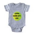 thumbnail image 1 of CafePress - Tennis Love - Cute Infant Baby Football Bodysuit, 1 of 1