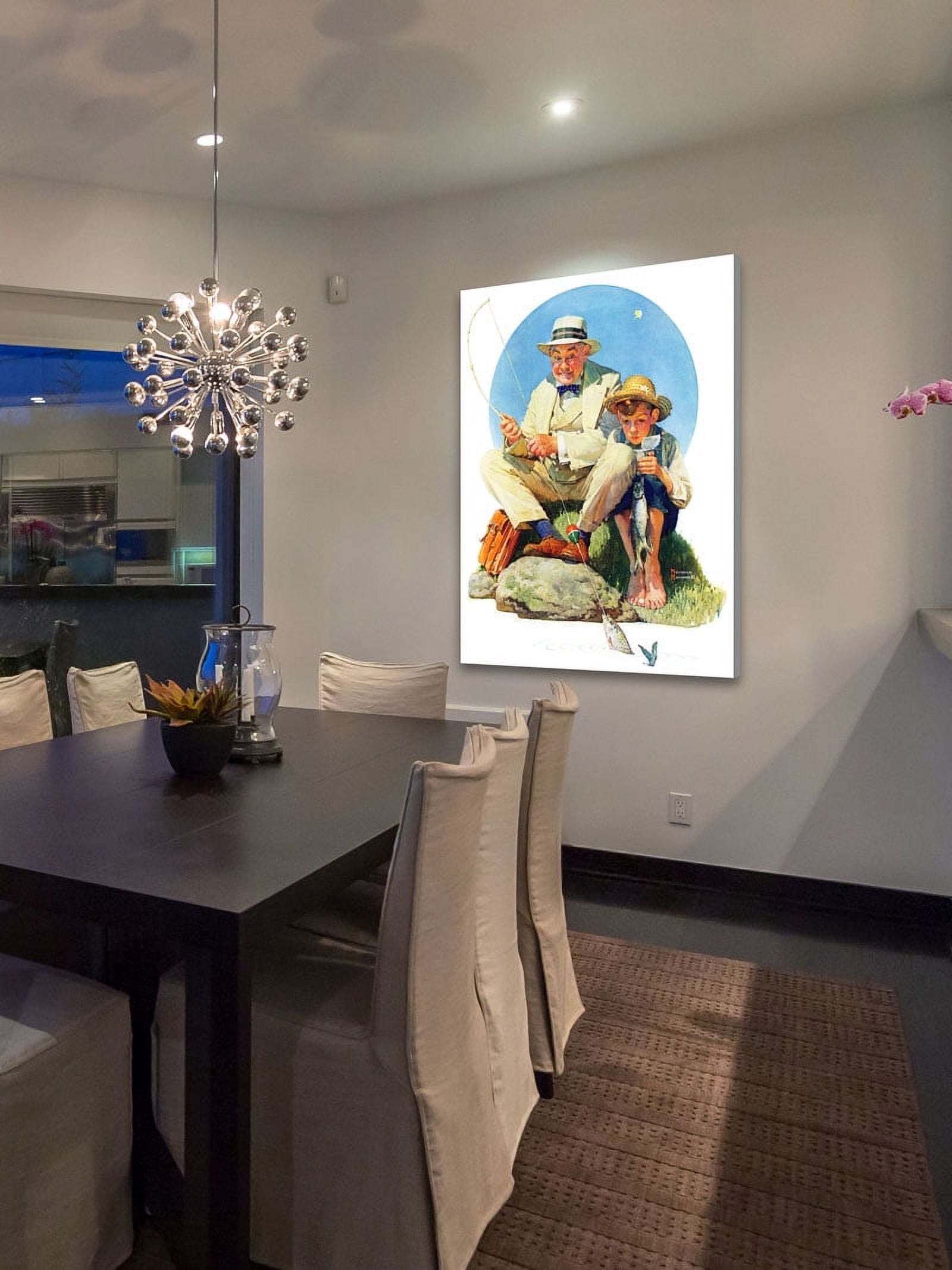 Marmont Hill "Catching the Big One" by Norman Rockwell Painting Print on Canvas
