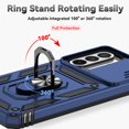 thumbnail image 6 of Kebiory for Samsung Galaxy A36 5G Phone Case,Heavy-Duty Shockproof Full Body Magnetic Kickstand Case for Samsung Galaxy A36 5G/A37/A56 - Blue, 6 of 8