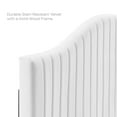 thumbnail image 6 of Modway Brielle Channel Tufted Performance Velvet Full/Queen Headboard in White, 6 of 10
