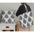 thumbnail image 5 of Soimoi Gray polyester Crepe Fabric Floral Block Print Fabric by the Yard 42 Inch Wide, 5 of 5