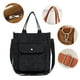 thumbnail image 3 of Bolso de mujer portátil, sencillo bolso de hombro retro negro, 3 of 5