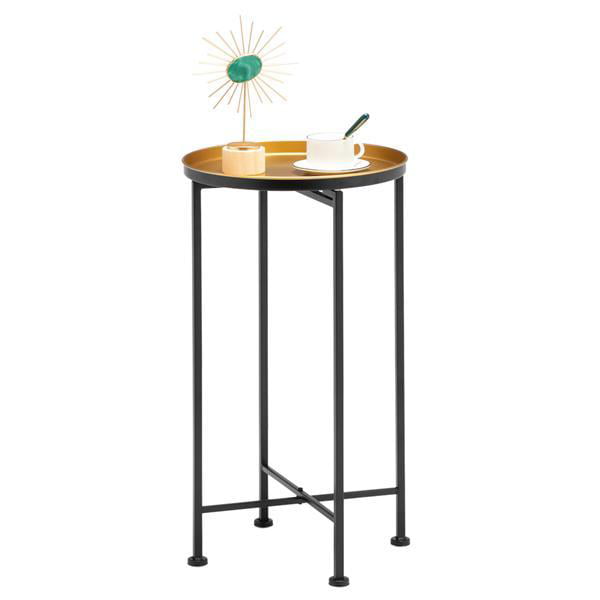 Side Table Round Metal Outdoor, Metal End Tables Round