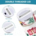 thumbnail image 3 of Yayeee 40oz Stainless Steel Tumbler with Straw and Handle Double-Wall Insulated Travel Water Bottle, Christmas Train, 3 of 8