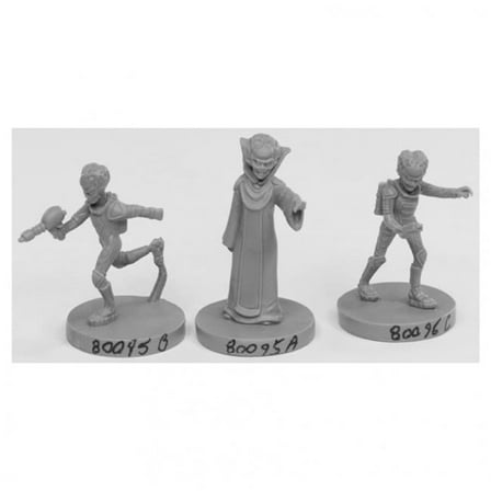 Bones Alien Overlords Miniatures Set, Black - Pack of 3