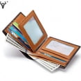 thumbnail image 4 of 1Genuine Leather Men's Wallet, Top Layer Cowhide Large Capacity Wallet For Men With 11 Card Slots & 2 Bill Compartments, Gift For Him, 4 of 5