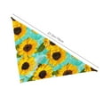 thumbnail image 6 of Bingfone Yellow Sunflowers With Green Leaves-Washable Dog Scarf Triangle Adjustable Puppy Bandana Bib Handkerchief For Medium Large Dog Cat, 6 of 9
