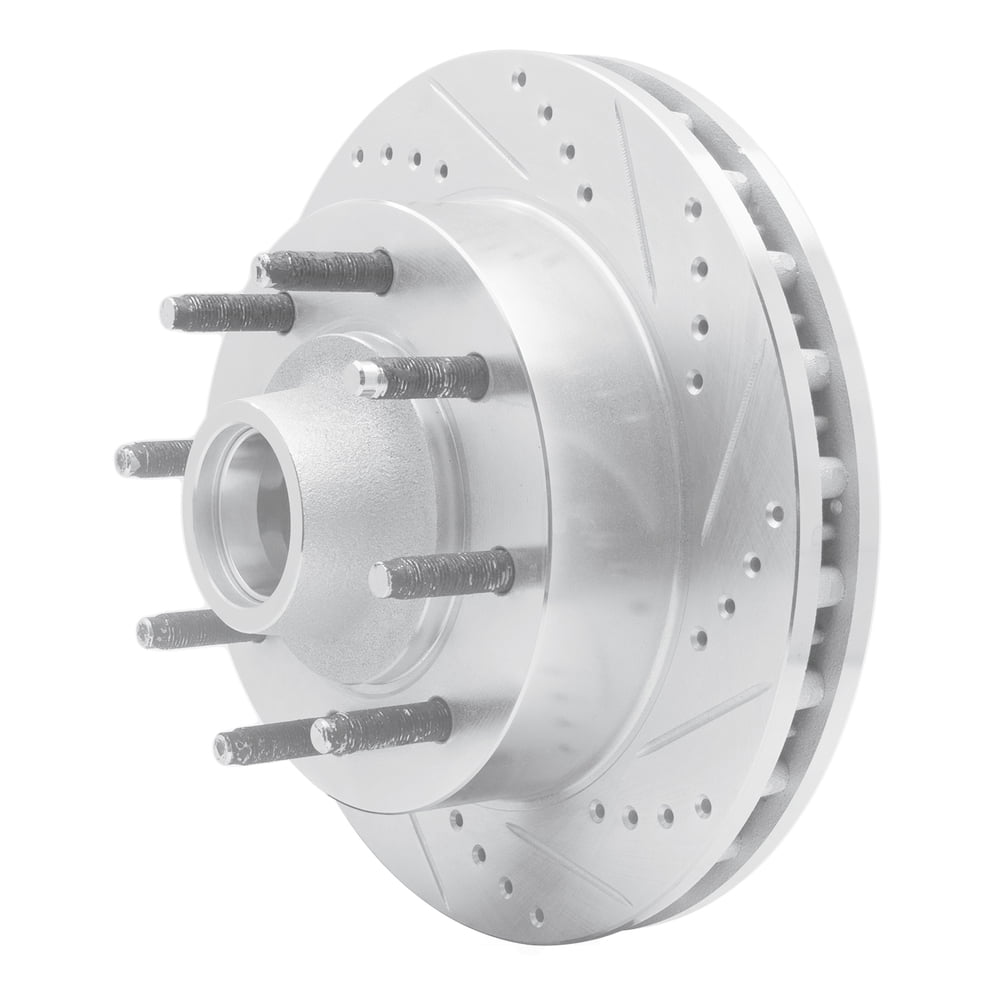 Dynamic Friction Company 631-54190R DFC Brake Rotor - Drilled And Slotted - Silver